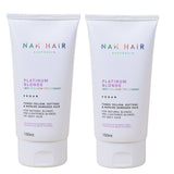 Nak Platinum Blonde Anti-Yellow Treatment Tones, Softens & Repairs 150ml x 2 Nak - On Line Hair Depot