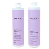 Nak Platinum Blonde Shampoo and Conditioner 375ml Duo Nak - On Line Hair Depot