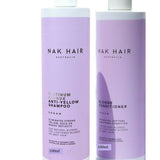 Nak Platinum  Blonde Shampoo Conditioner 100ml Travel Size Duo Nak - On Line Hair Depot