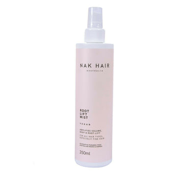 Nak Root Lift mist Amplifies Volume body and bounce in all hair texture 250ml x 2 Nak - On Line Hair Depot