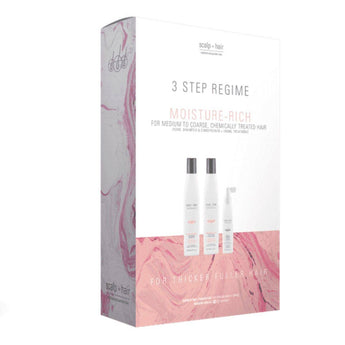 Nak Scalp to Hair Moisture Rich Thinning Kit with Mineral Defence 100ml Nak - On Line Hair Depot