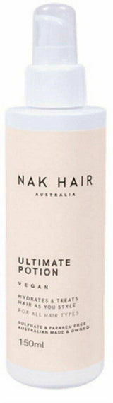 NAK Ultimate Potion 150ml Hydrates & Treats Hair as You Style Vegan Friendly NAK - On Line Hair Depot