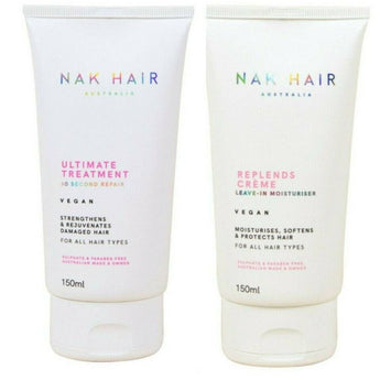 Nak Ultimate Treatment 150ml and Repl.ends 150ml Combo Nak - On Line Hair Depot