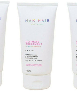 Nak Ultimate Treatment 60 seconds Repair 150ml trio Nak - On Line Hair Depot