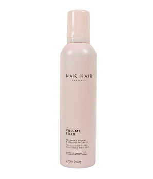 Nak Volume Foam Enhances styling and Volume Fullness 270ml Nak - On Line Hair Depot