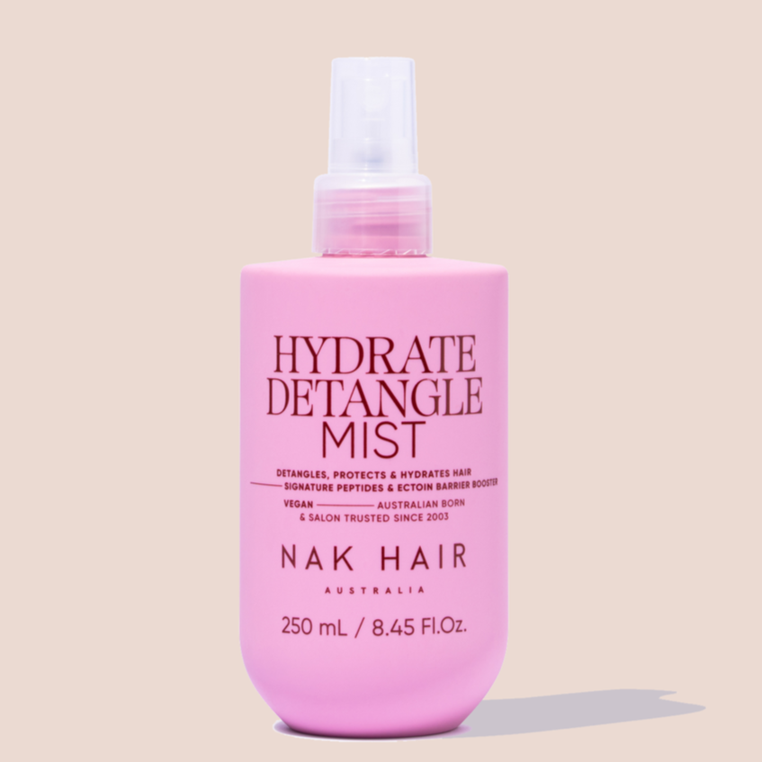 NAK Hydrate Detangle Mist detangles protects and Hydrates - On Line Hair Depot