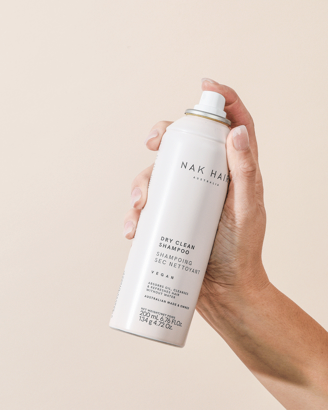 Nak Dry Clean Shampoo 200g a water free dry shampoo - On Line Hair Depot