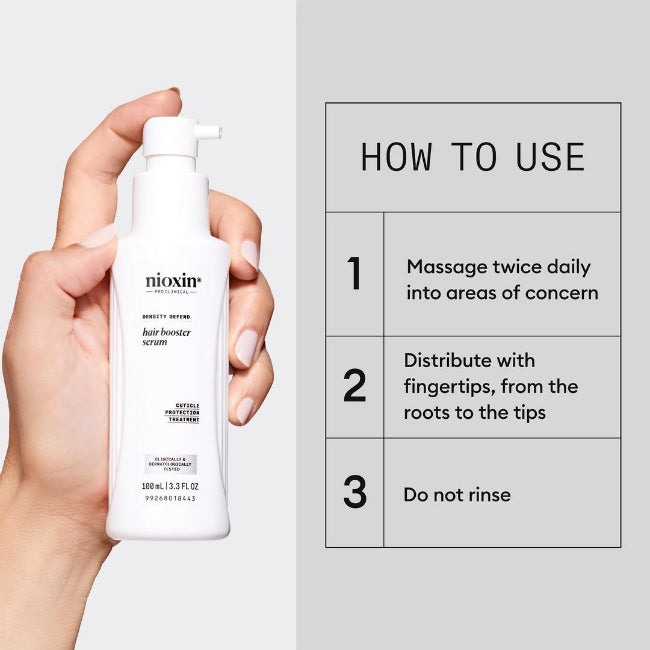 Nioxin Hair Booster Serum - Advanced Leave-In Hair Treatment, 100ml - On Line Hair Depot