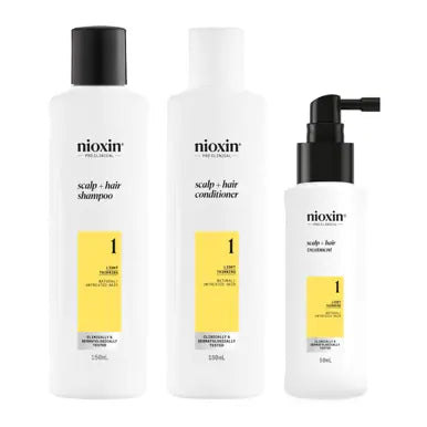 Nioxin System 1 Starter Kit for natural hair with light thinning - On Line Hair Depot