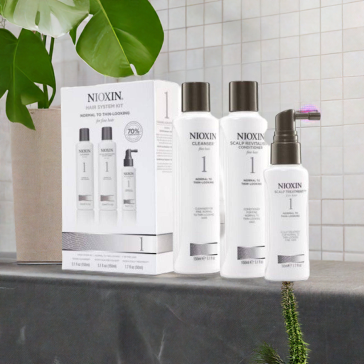 Nioxin System 1 Trial Kit for natural hair with light thinning - On Line Hair Depot