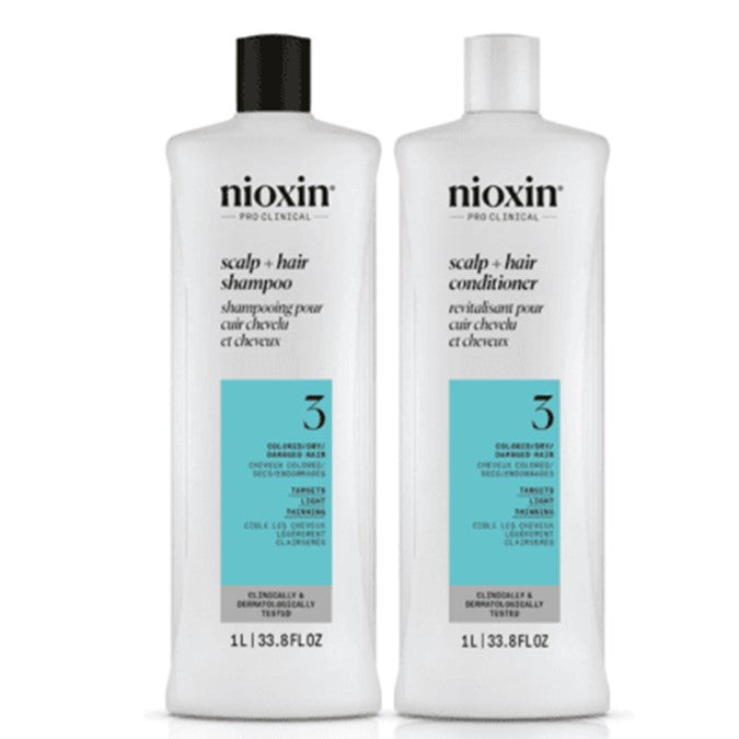 Nioxin System 3 Cleansing Shampoo & Revitalizing Conditioner Set - On Line Hair Depot