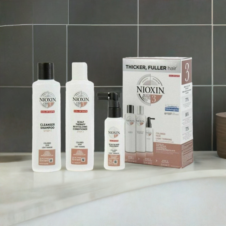 Nioxin System 3 Trial Kit for colored hair with light thinning - On Line Hair Depot