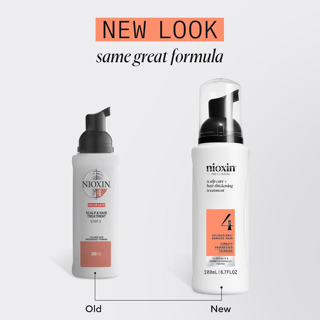 Nioxin System 4 Scalp & Hair Thickening Treatment for colored hair with progressed thinning - On Line Hair Depot