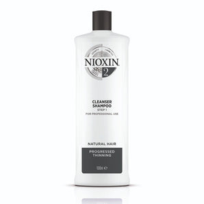 Nioxin System 2 Cleanser Shampoo 1lt for natural hair with progressed thinning - On Line Hair Depot