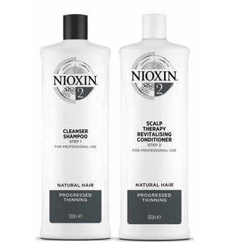 Nioxin System 2 for natural hair with progressed thinning 1lt Duo - On Line Hair Depot