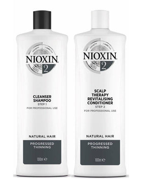 Nioxin Professional System 2 Cleanser Shampoo and Scalp Revitalizing Conditioner Nioxin Professional - On Line Hair Depot