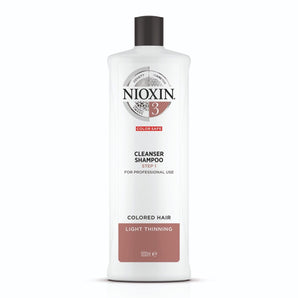 Nioxin System 3 Cleanser Shampoo 1lt for colored hair with light thinning - On Line Hair Depot