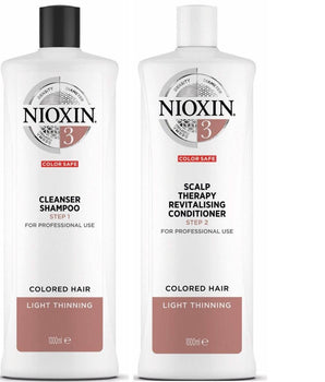 Nioxin Professional System 3 Cleansing Shampoo & Revitalizing Conditioner Set Nioxin Professional - On Line Hair Depot