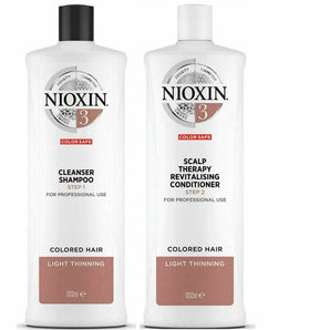 Nioxin Professional System 3 for Light Thinning Coloured Hair  Mutliple Variations Available Nioxin Professional - On Line Hair Depot