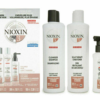 Nioxin System 3 for Light Thinning Coloured Hair  Mutliple Variations Available - On Line Hair Depot