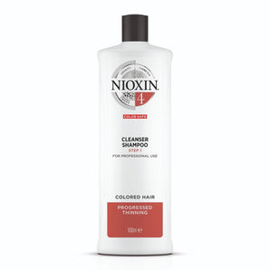 Nioxin System 4 Cleanser Shampoo 1000ml for colored hair progressed thinning - On Line Hair Depot