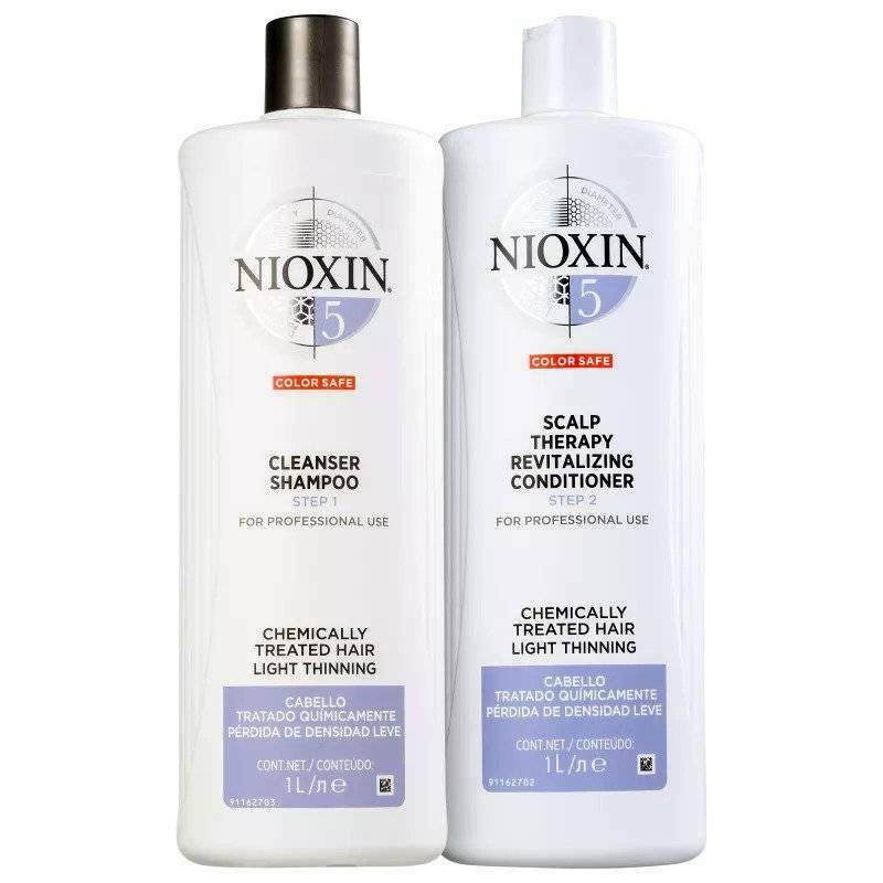 Nioxin Professional System 5 Cleanser Shampoo and Scalp Revitaliser Conditioner 1 Litre Duo Nioxin Professional - On Line Hair Depot