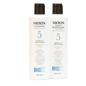 Nioxin Professional System 5 Cleanser Shampoo & Scalp Revitaliser Conditioner 300ml Duo Pack Nioxin Professional - On Line Hair Depot