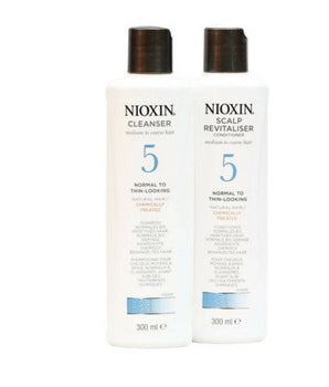 Nioxin Professional System 5 Cleanser Shampoo & Scalp Revitaliser Conditioner 300ml Duo Pack Nioxin Professional - On Line Hair Depot