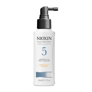 Nioxin System 5 Scalp & Hair Treatment 100ml for chemically treated hair with Light thinning - On Line Hair Depot