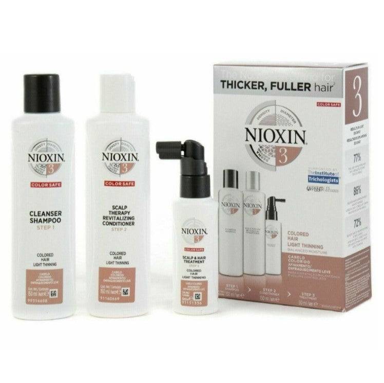 Nioxin System 3 Trial Kit for colored hair with light thinning - On Line Hair Depot