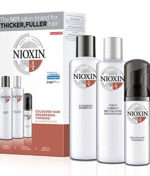 Nioxin System 4 Kit for Colored Hair Progressed Thinning Full Size Kit Nioxin Professional - On Line Hair Depot
