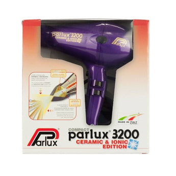 Parlux 3200 Compact Ceramic & Ionic Hair Dryer 1900W - Purple Parlux - On Line Hair Depot