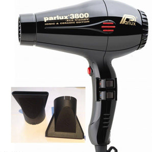 Parlux 3800 Ceramic & Ionic Hair Dryer 2100W - Black - On Line Hair Depot