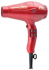 Parlux 3800 Ceramic & Ionic Hair Dryer 2100W - Red - On Line Hair Depot