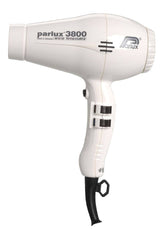 Parlux 3800 Ceramic & Ionic Hair Dryer 2100W - White - On Line Hair Depot