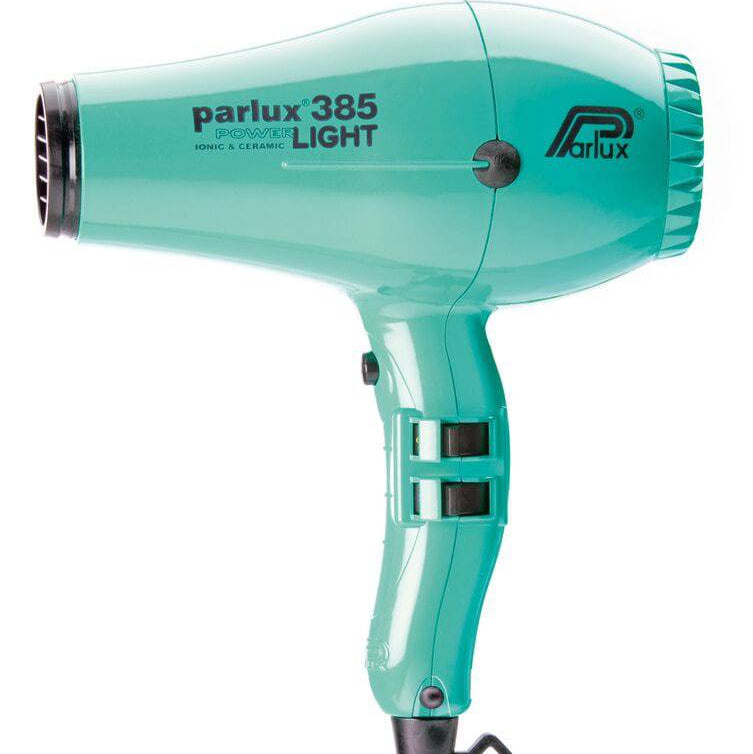 Parlux 385 Power Light Ceramic & Ionic Hair Dryer 2150W Aqua Blue - On Line Hair Depot