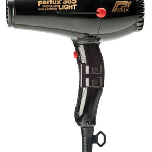 Parlux 385 Power Light Ceramic & Ionic Hair Dryer 2150W Black - On Line Hair Depot