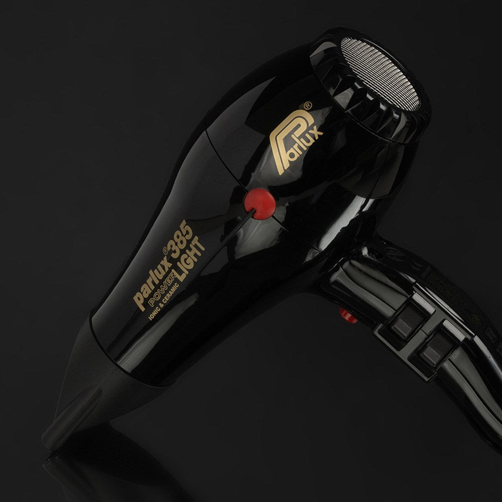 Parlux 385 Power Light Ionic and Ceramic Hair Dryer 2150W Black - 480g