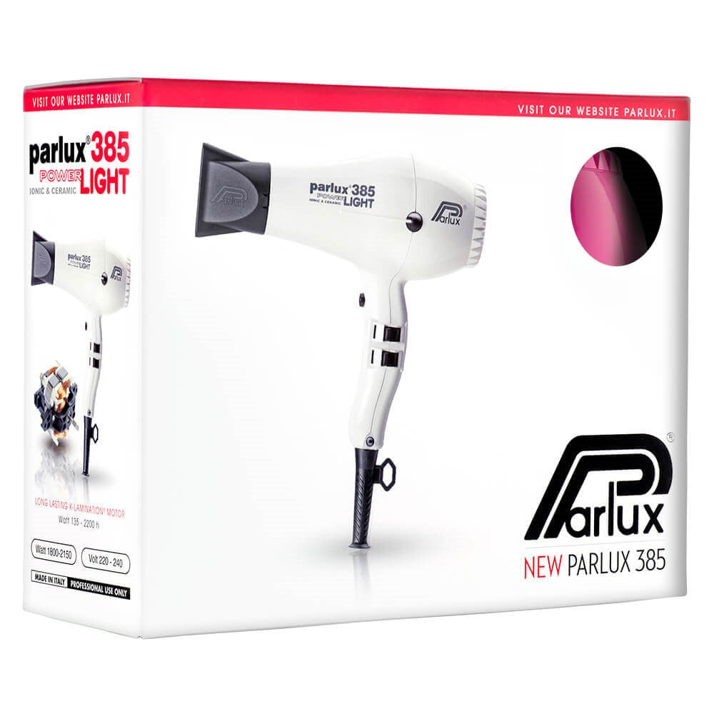 Parlux 385 Power Light Ionic and Ceramic Hair Dryer 2150W Pink -480g
