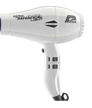 Parlux Advance Light Ceramic and Ionic Hair Dryer 2200w - White 2 year Warranty  W460g Parlux - On Line Hair Depot