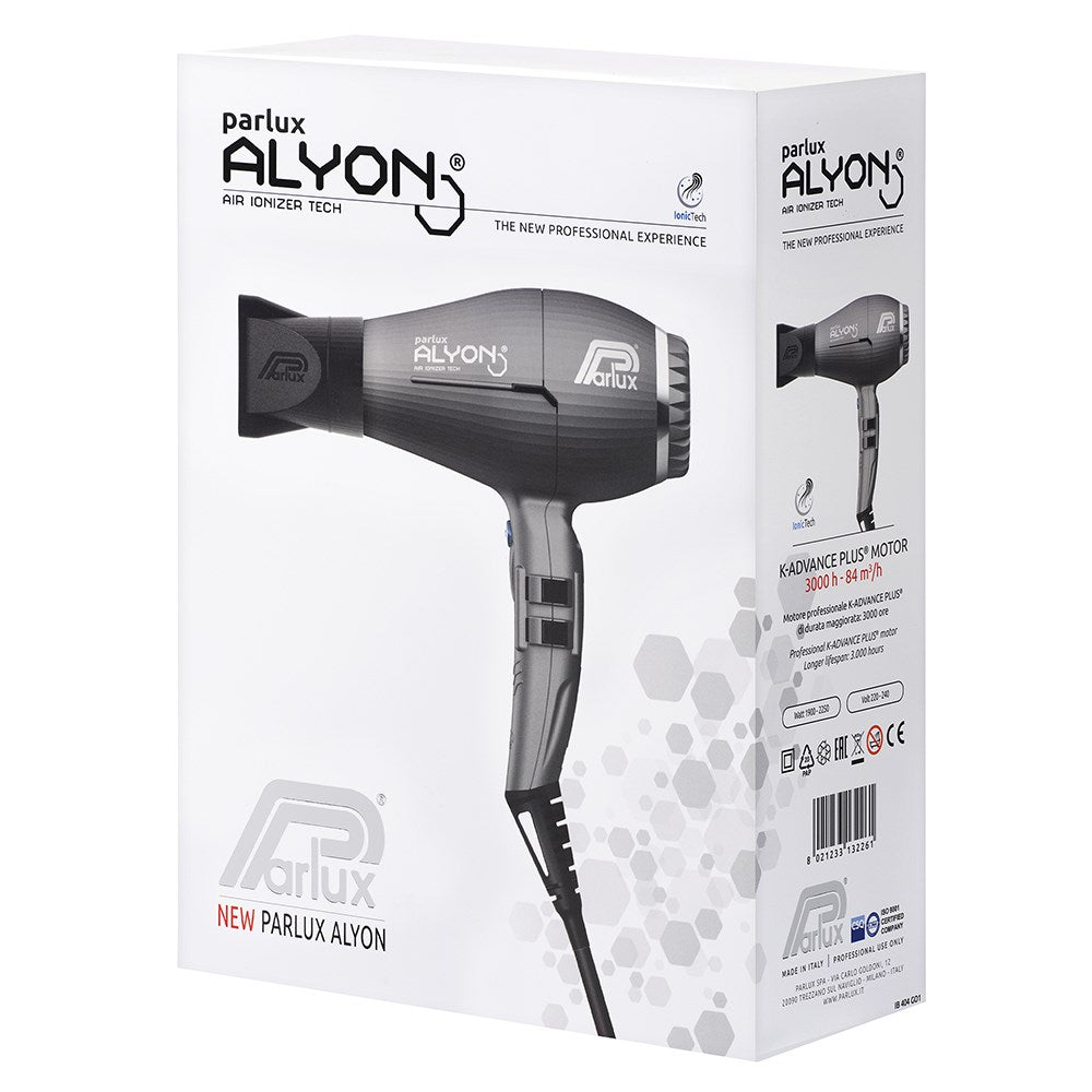 Parlux Alyon Air Ionizer Tech Hair Dryer 2250w Matte Graphite
