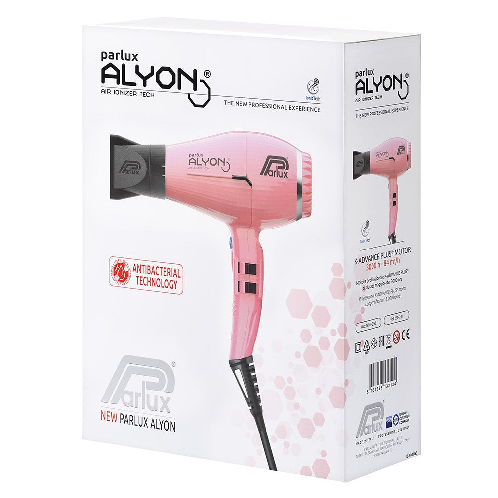 Parlux Alyon Air Ionizer Tech Hair Dryer 2250w Pink