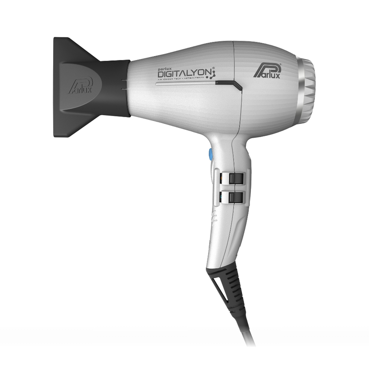 Parlux DigitAlyon Hair Dryer Silver 2400w - 395g - On Line Hair Depot