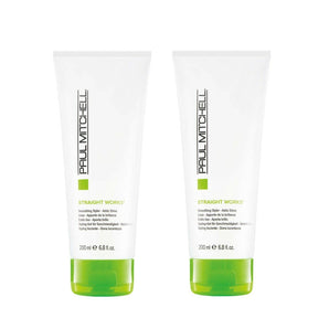 Paul Mitchell Straight Works Smoothing Styler Adds Shine 200ml x 2 Paul Mitchell Original - On Line Hair Depot
