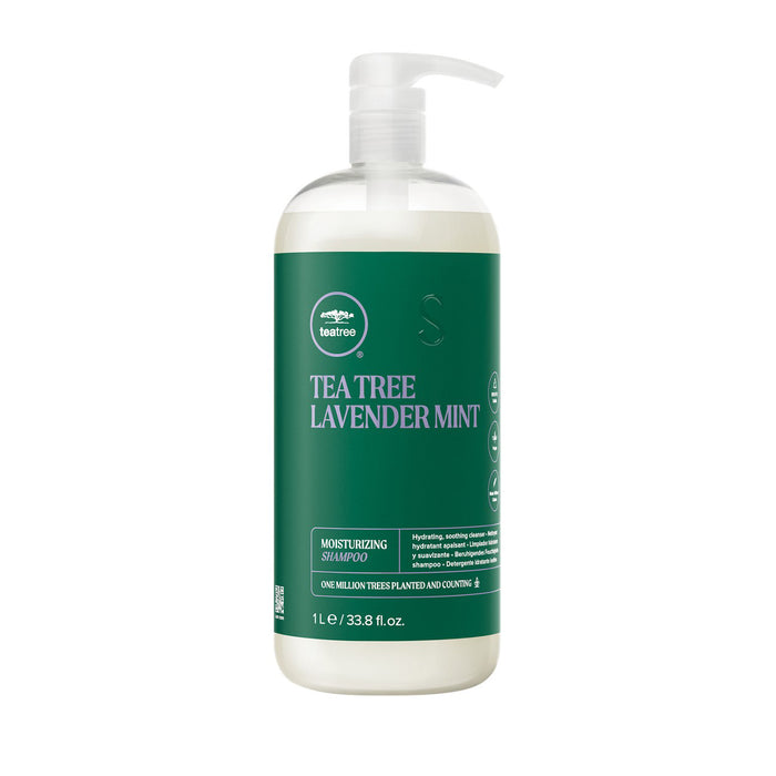 Paul Mitchell Lavender Mint Moisturizing Shampoo gently cleanses and conditions hair at the same time, leaving it soft and smooth for hours. Calming lavender soothes the mind while cool mint invigorates the scalp for a spa-like feeling right at home.