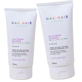 Nak Platinum Blonde Anti-Yellow Treatment Tones, Softens & Repairs 150ml x 2 Nak - On Line Hair Depot