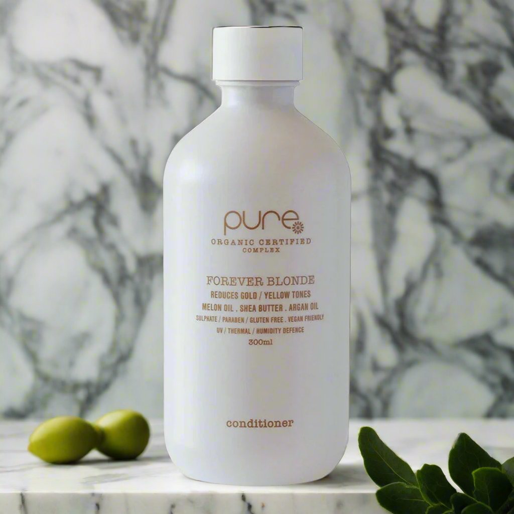 Pure Forever Blonde Conditioner 300ml Reduces Gold/Yellow Tones - On Line Hair Depot