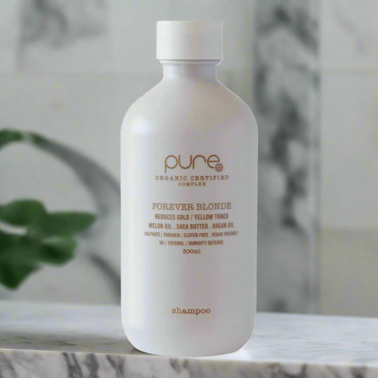 Pure Forever Blonde Shampoo 300ml Reduces Gold/Yellow Tones - On Line Hair Depot