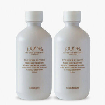 Pure Forever Blonde Shampoo and Conditioner 300ml Duo Pure Hair Care - On Line Hair Depot