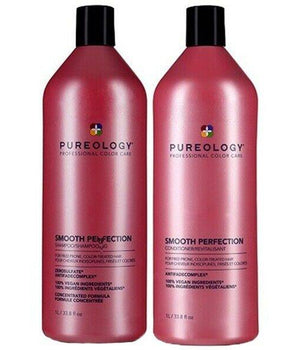 Pureology Smooth Perfection Shampoo and Conditioner Duo 1000ml each Pureology - On Line Hair Depot
